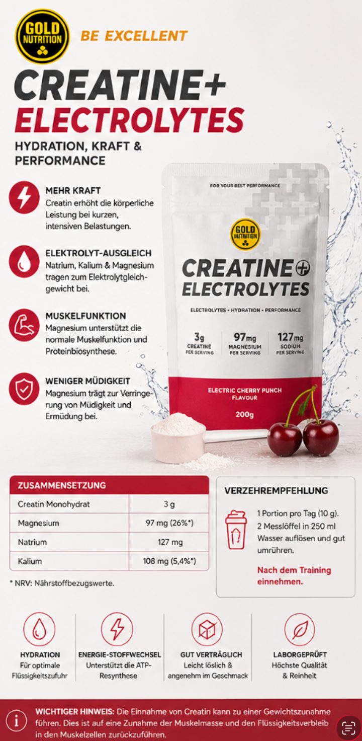 Creatine + Electrolytes - 200g