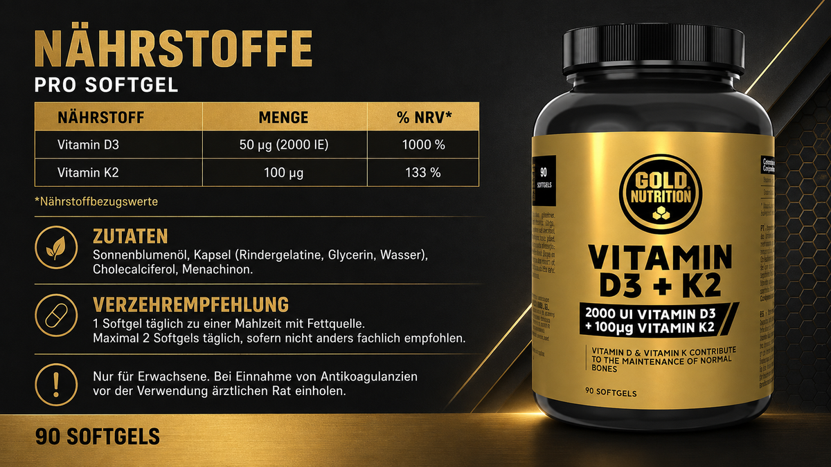 Vitamin D3 + K2