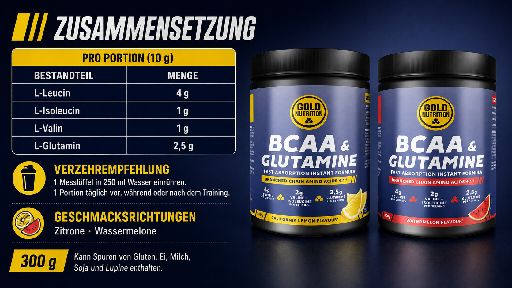 BCAA & Glutamine Powder